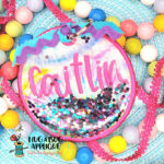 Circle Bag Tag In the Hoop Applique Design