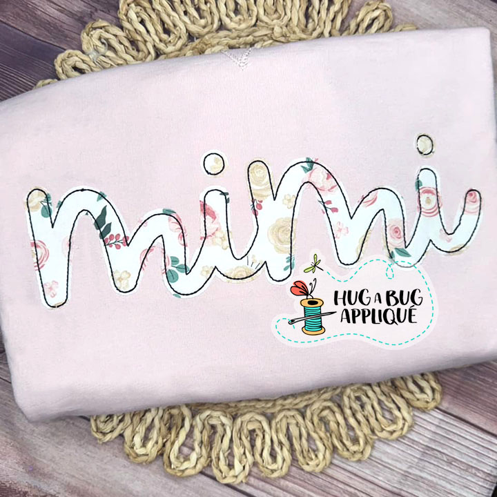 Mimi Bean Stitch Applique Design