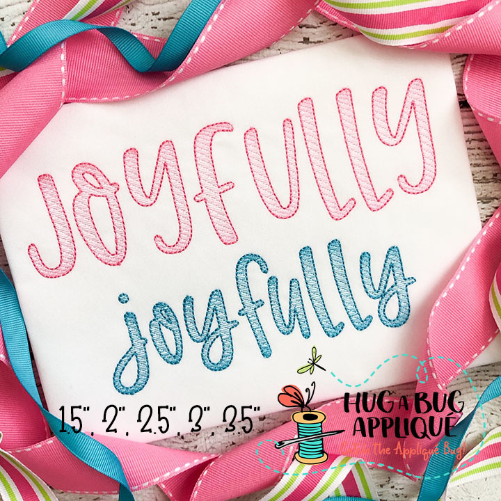 Joyfully Sketch Stitch Embroidery Font