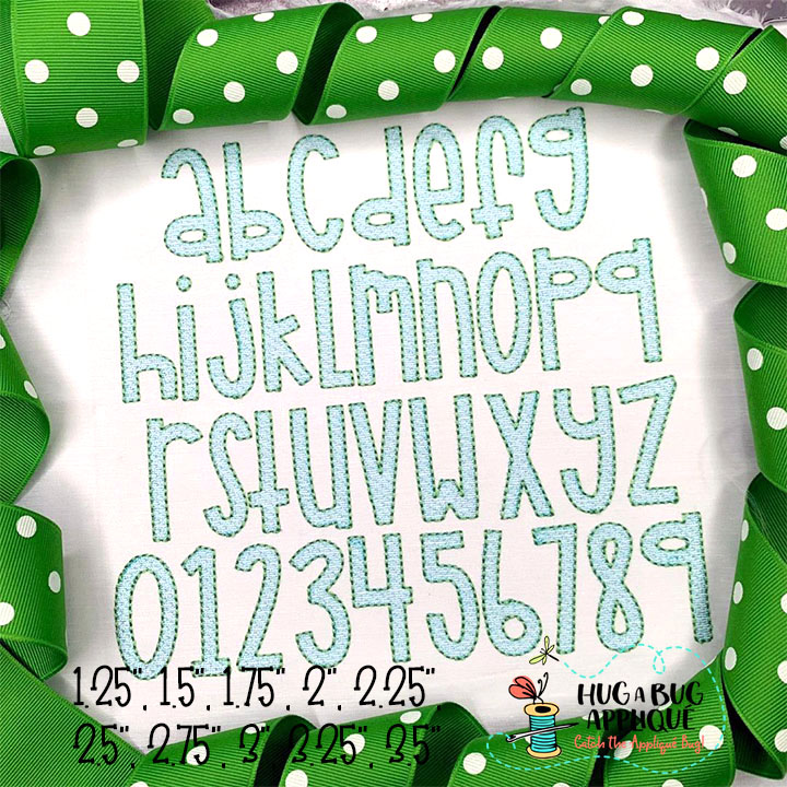 Sitckbug Sketch Stitch Embroidery Font