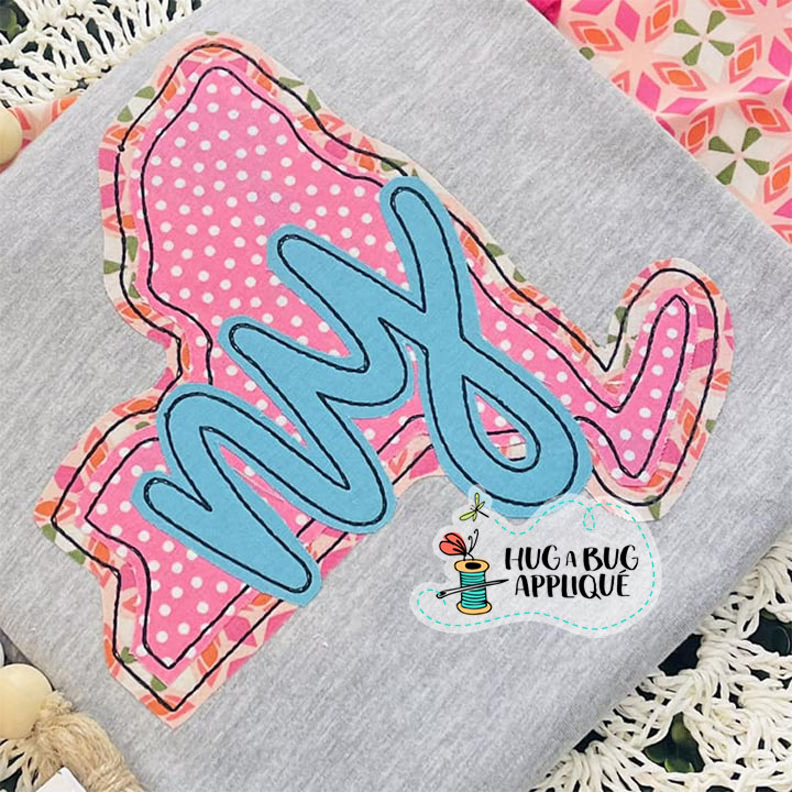 New York Double Bean Stitch Applique Design