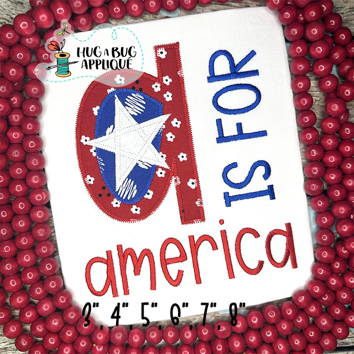 Sticky Star Zig Zag Stitch Applique Font