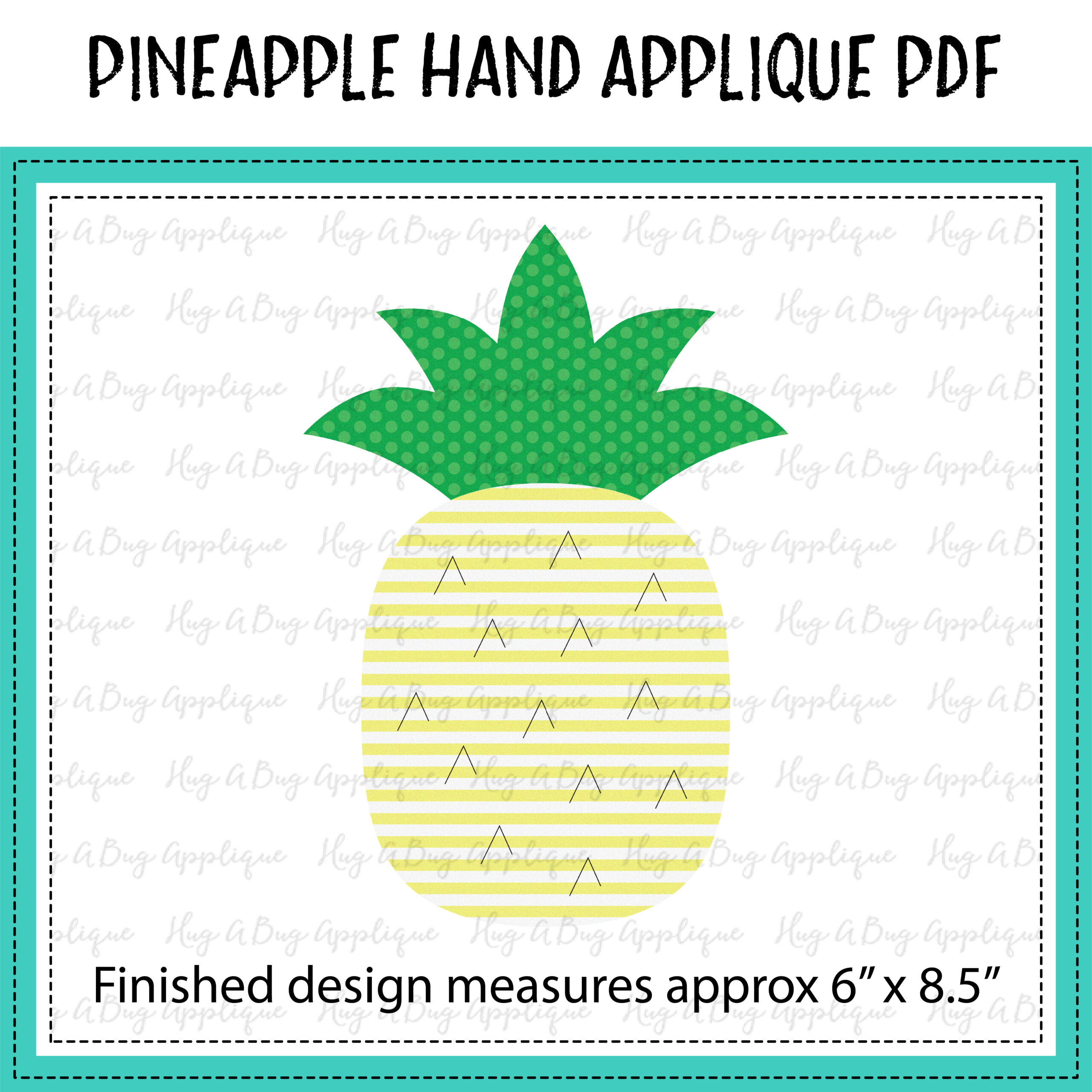 Pineapple Hand Applique PDF