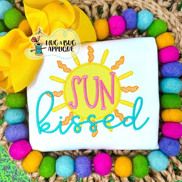 Sun Kissed Zig Zag Stitch Applique Design
