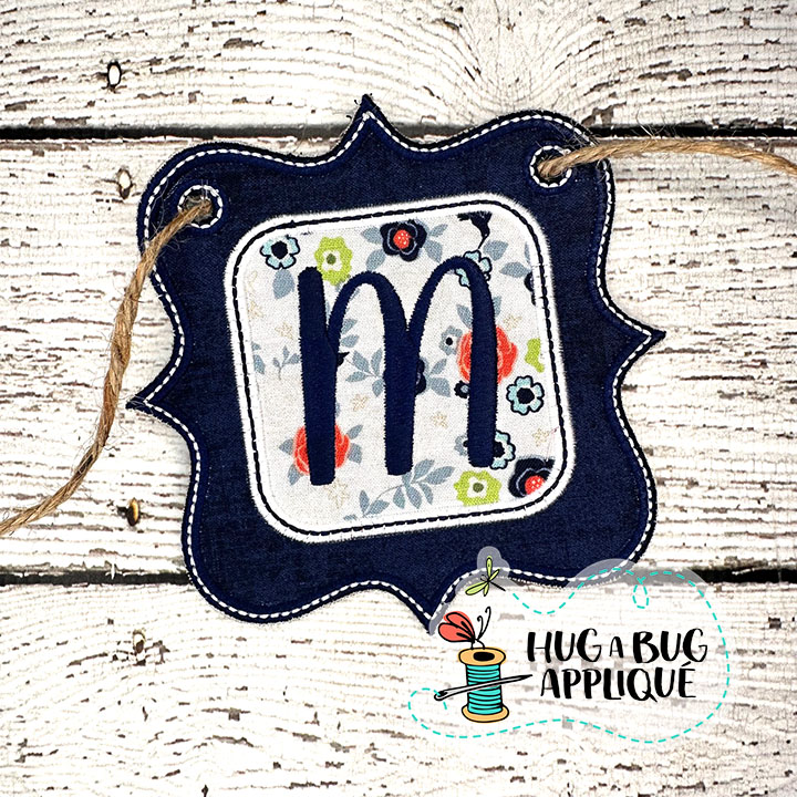 Frame Double Bunting Satin Stitch In the Hoop Applique Design
