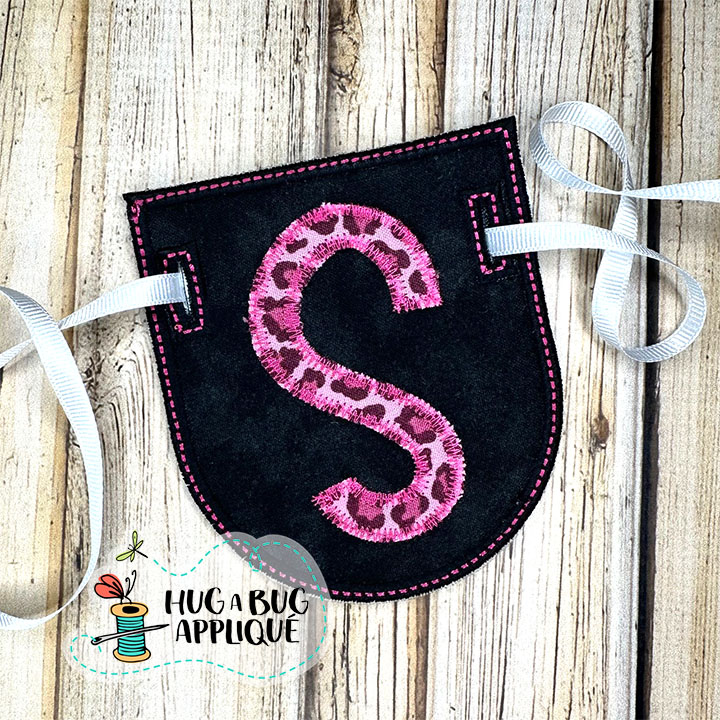 Rounded Flag Bunting Satin Stitch In the Hoop Applique Design